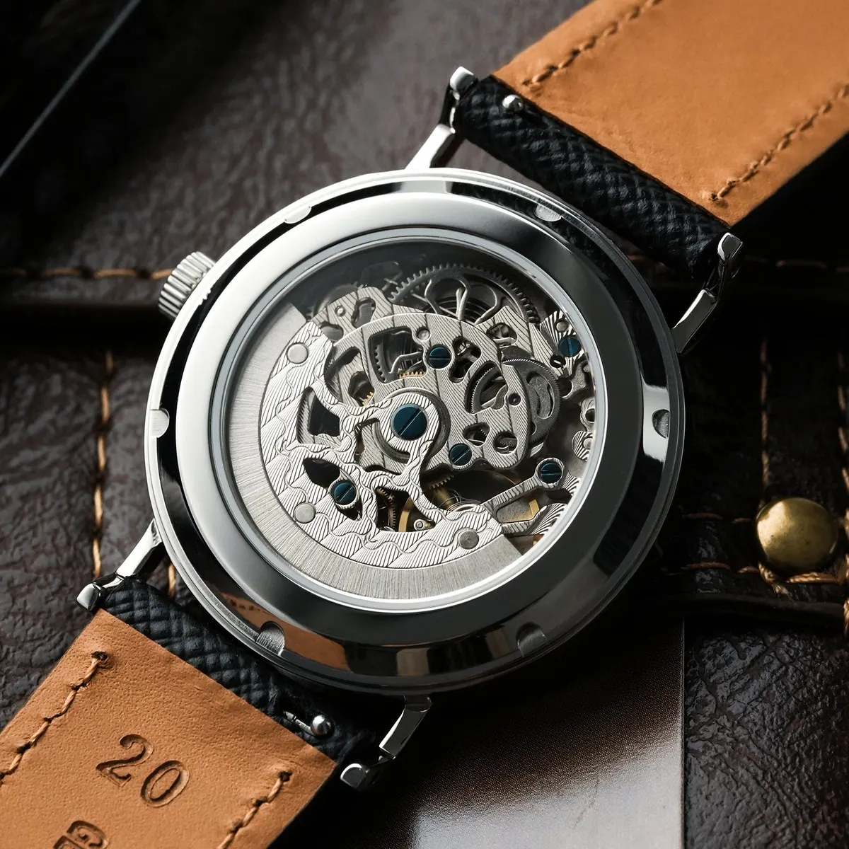 Montre Militado ML27 Mécanique manuel 36 mm – Noir · Bleu canard