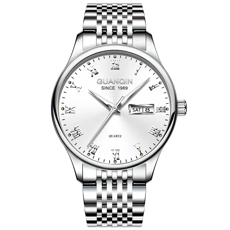 Montre Guanqin Quartz – Blanc