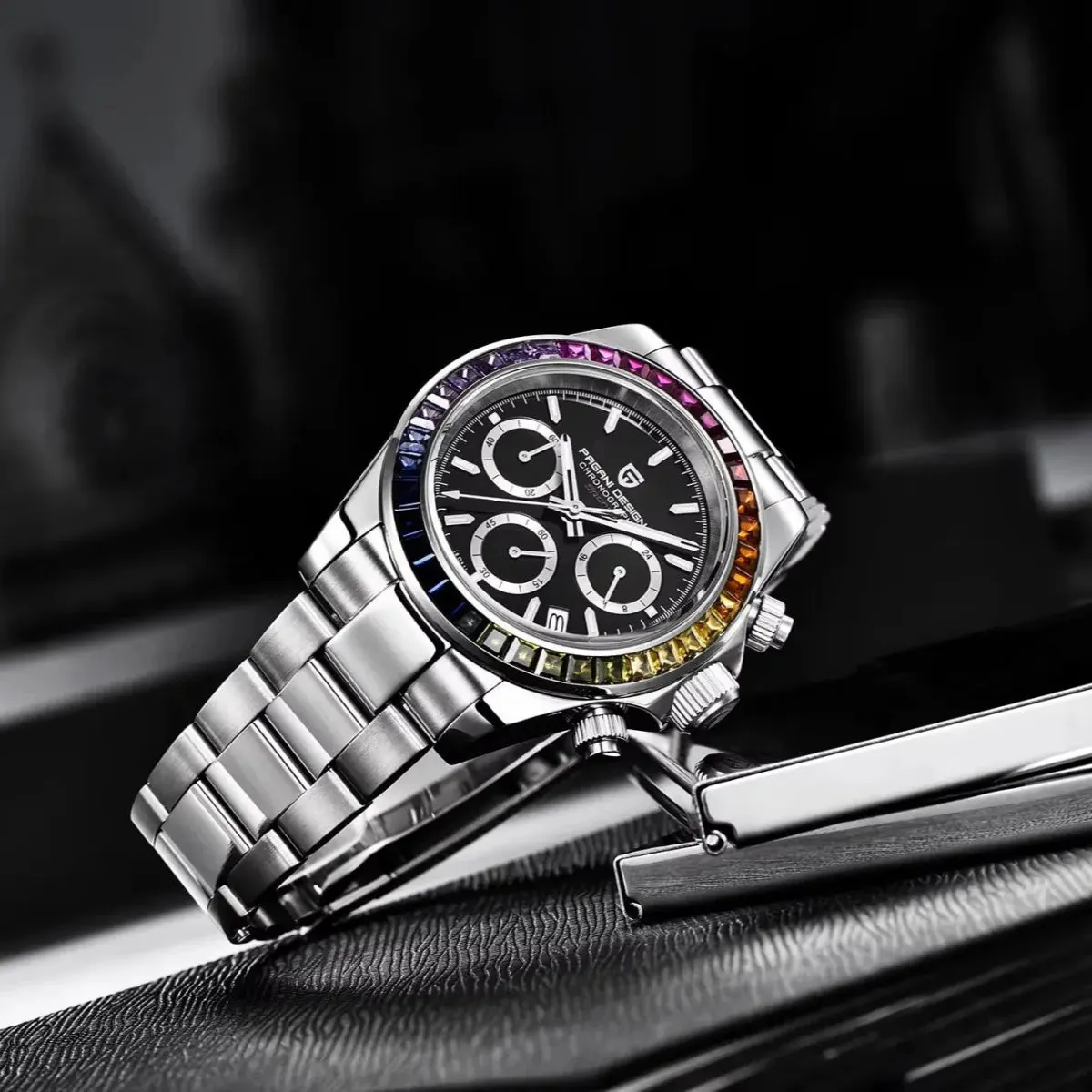 Montre Pagani Design Méca-quartz 40 mm – Blanc