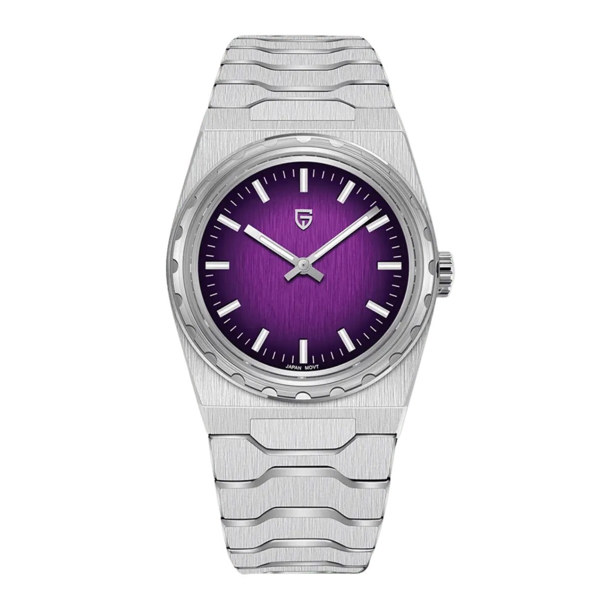 Montre Pagani Design PD-YS020 Quartz 37 mm – Argent violet / Acier