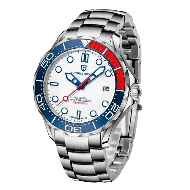 Montre Pagani Design PD-1667 Automatique 42 mm – Rouge / Acier