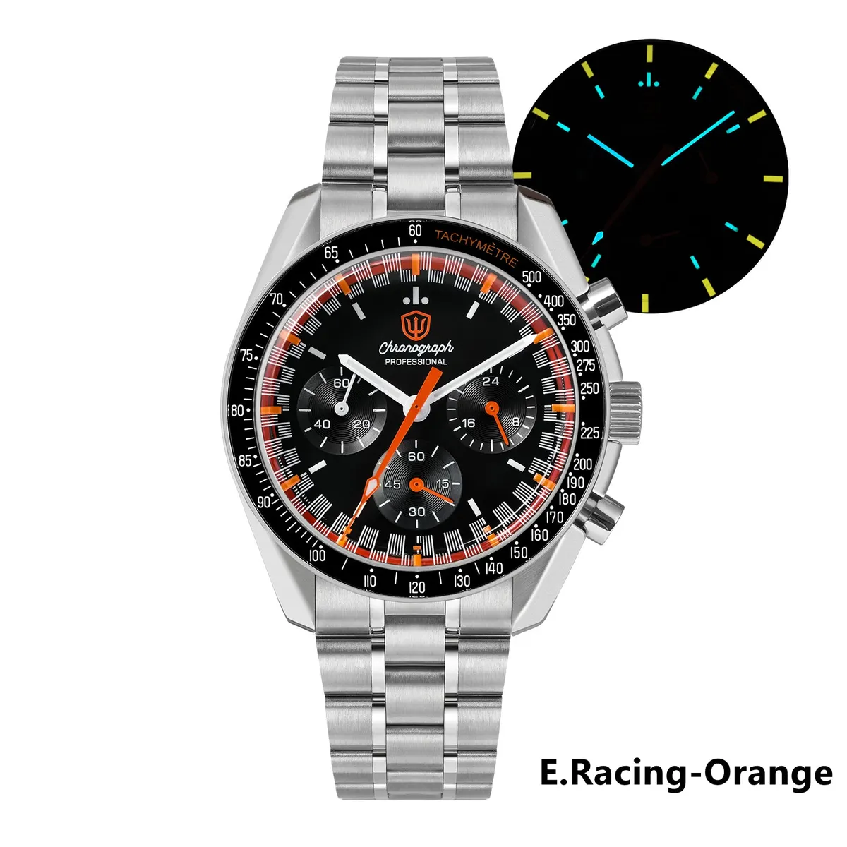 Montre Watchdives WD1863 Méca-quartz 39 mm – Orange