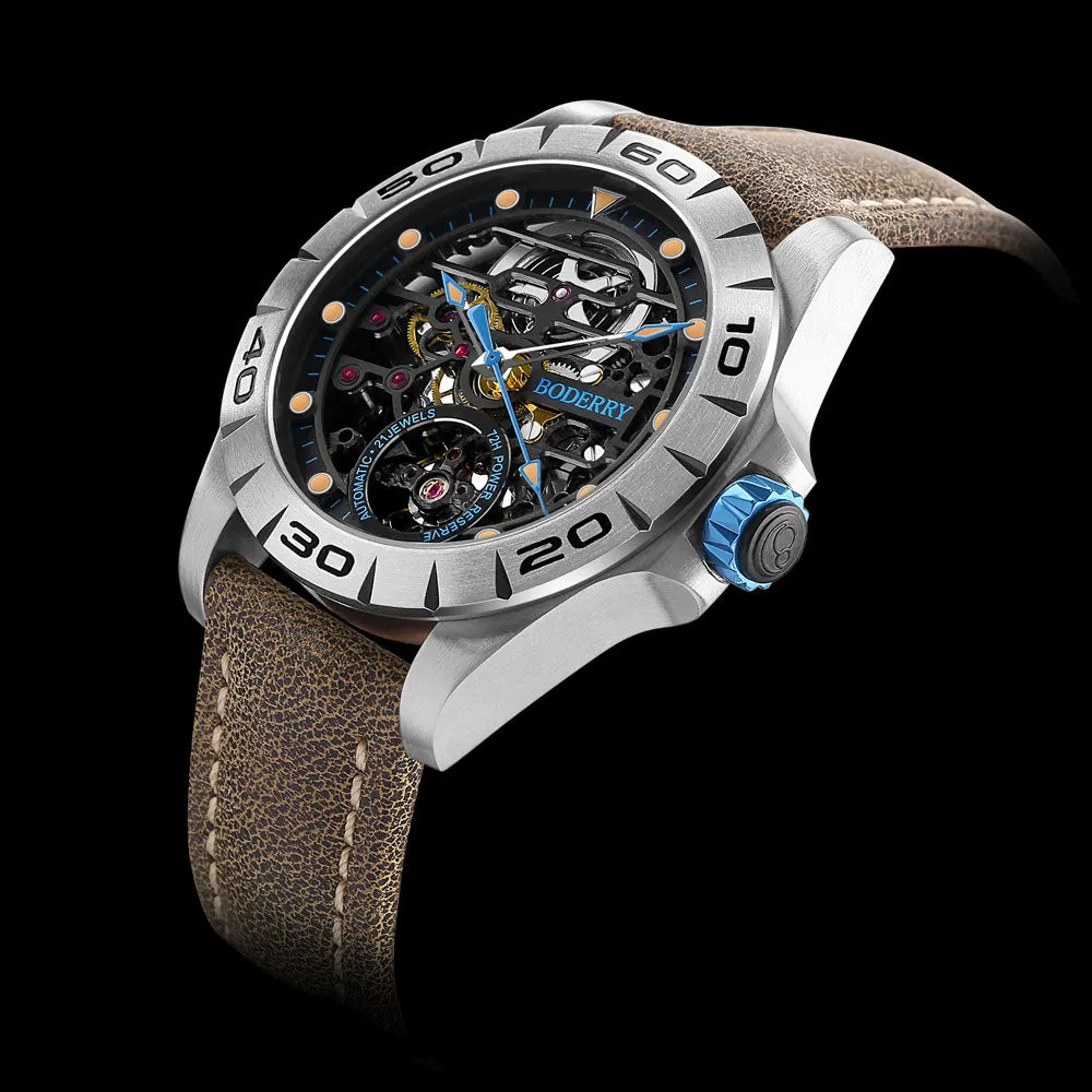 Montre Boderry Automatique 40 mm – Cadran bleu