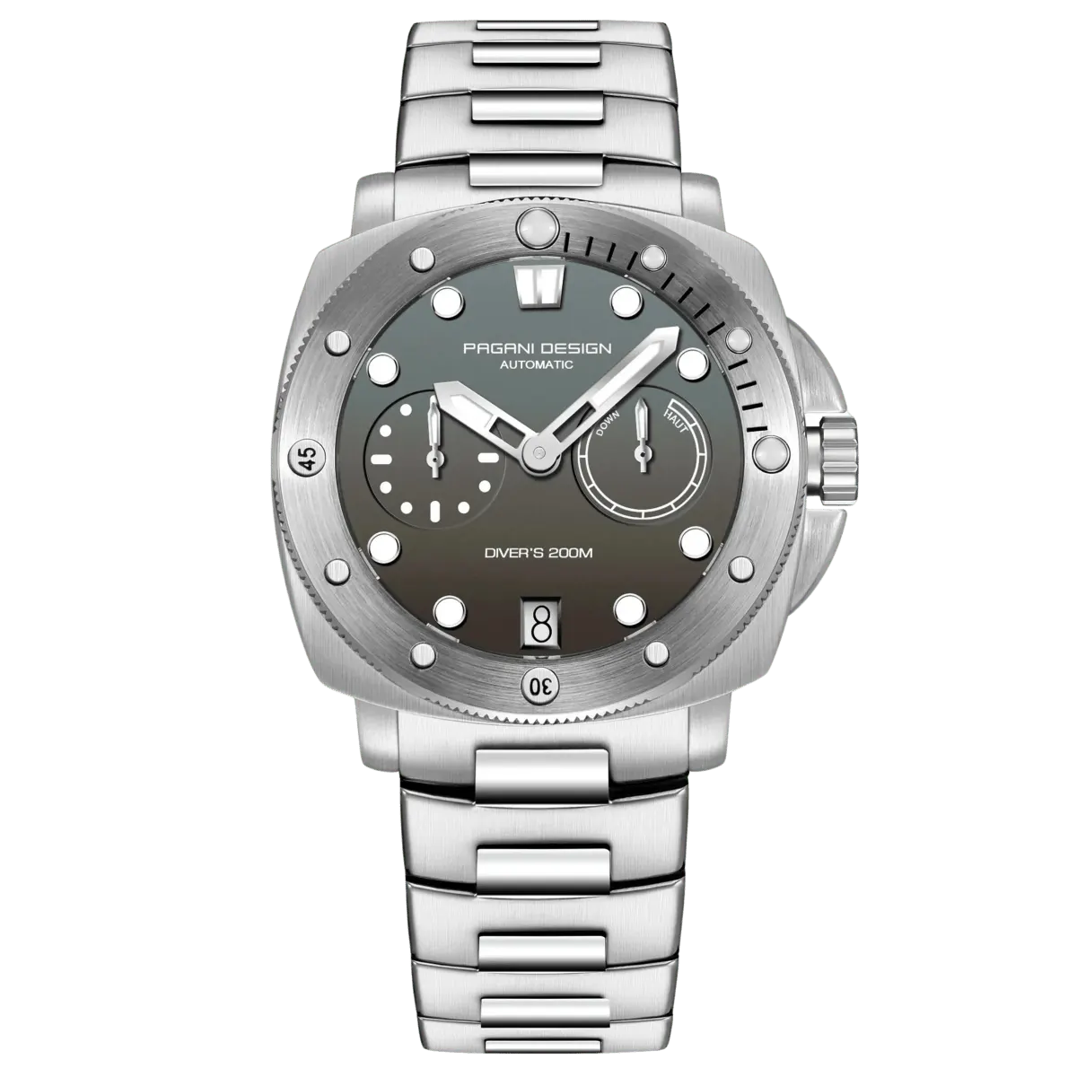 Montre Pagani Design PD-1767 Automatique 41 mm – Gris / Acier