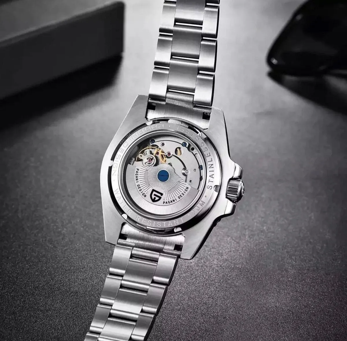 Montre Pagani Design Automatique 40 mm – Noir / Bracelet Oyster