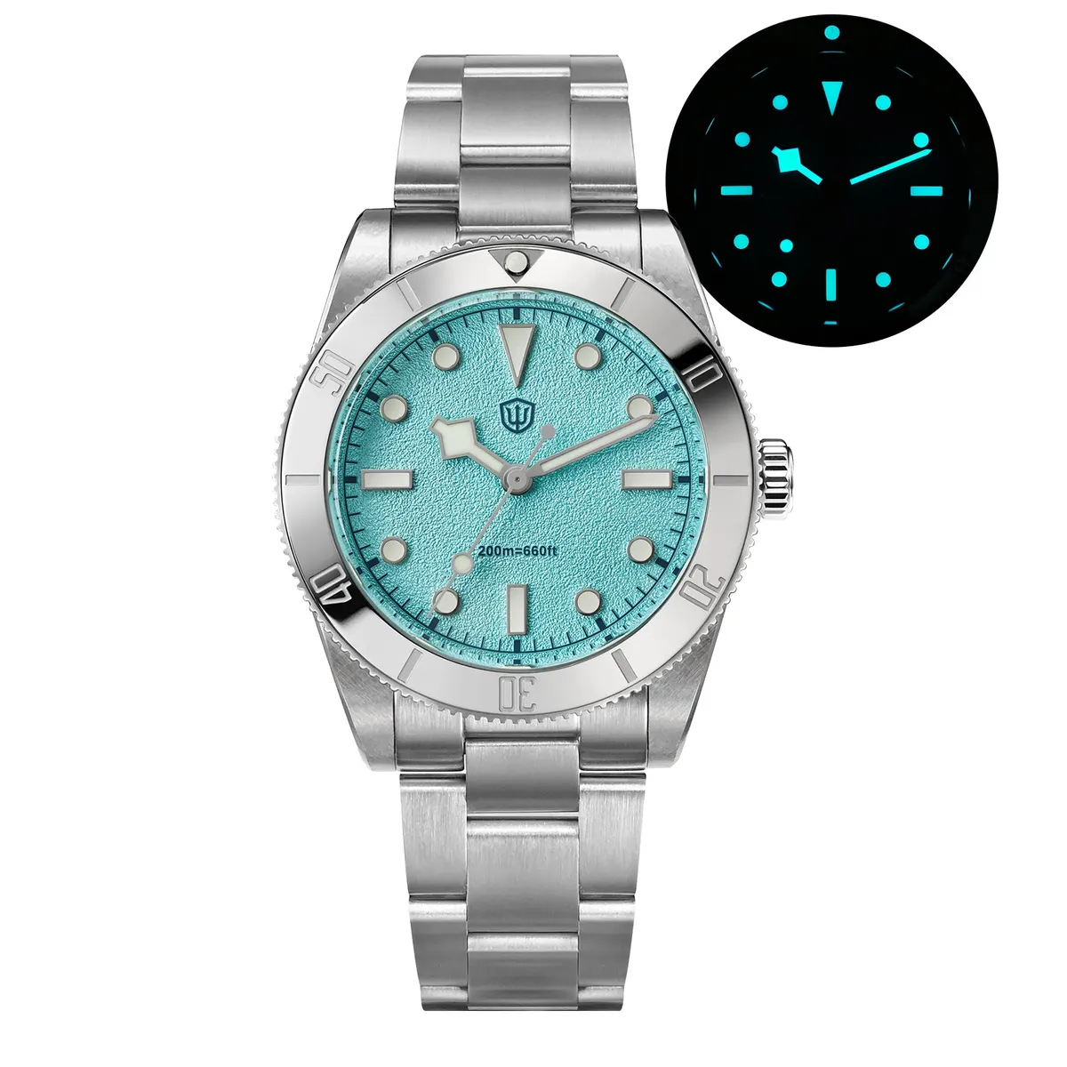 Montre Watchdives WD7922 Quartz 37 mm – Bleu clair