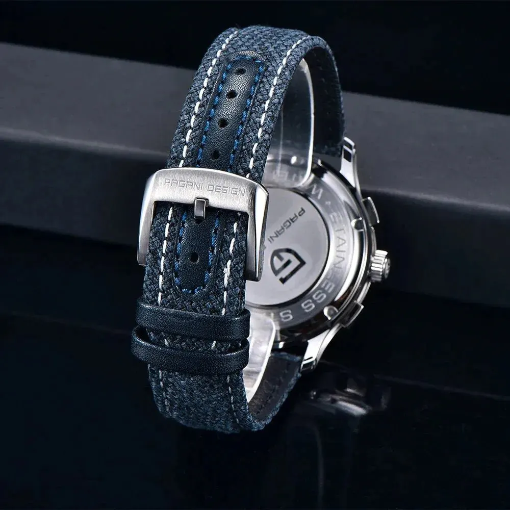 Montre Pagani Design Méca-quartz 40 mm – Bleu