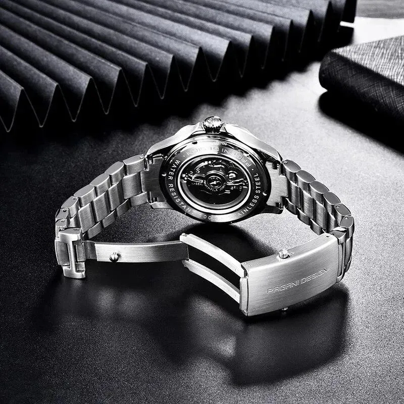 Montre Pagani Design PD-1667 Automatique 42 mm – Rouge / Acier