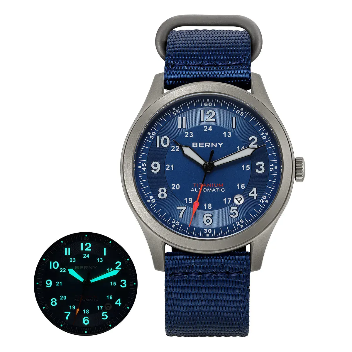 Montre Berny AMT163M Automatique – Bleu