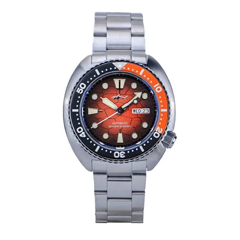 Montre Heimdallr Automatique 45,5 mm – Rouge / Acier inoxydable