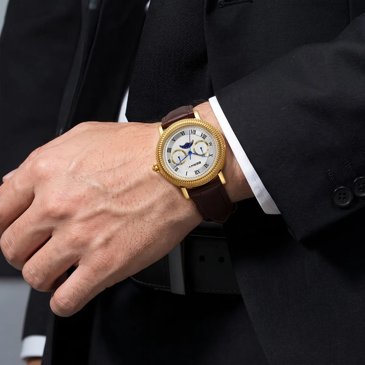 Montre Berny Quartz – Or / Noir