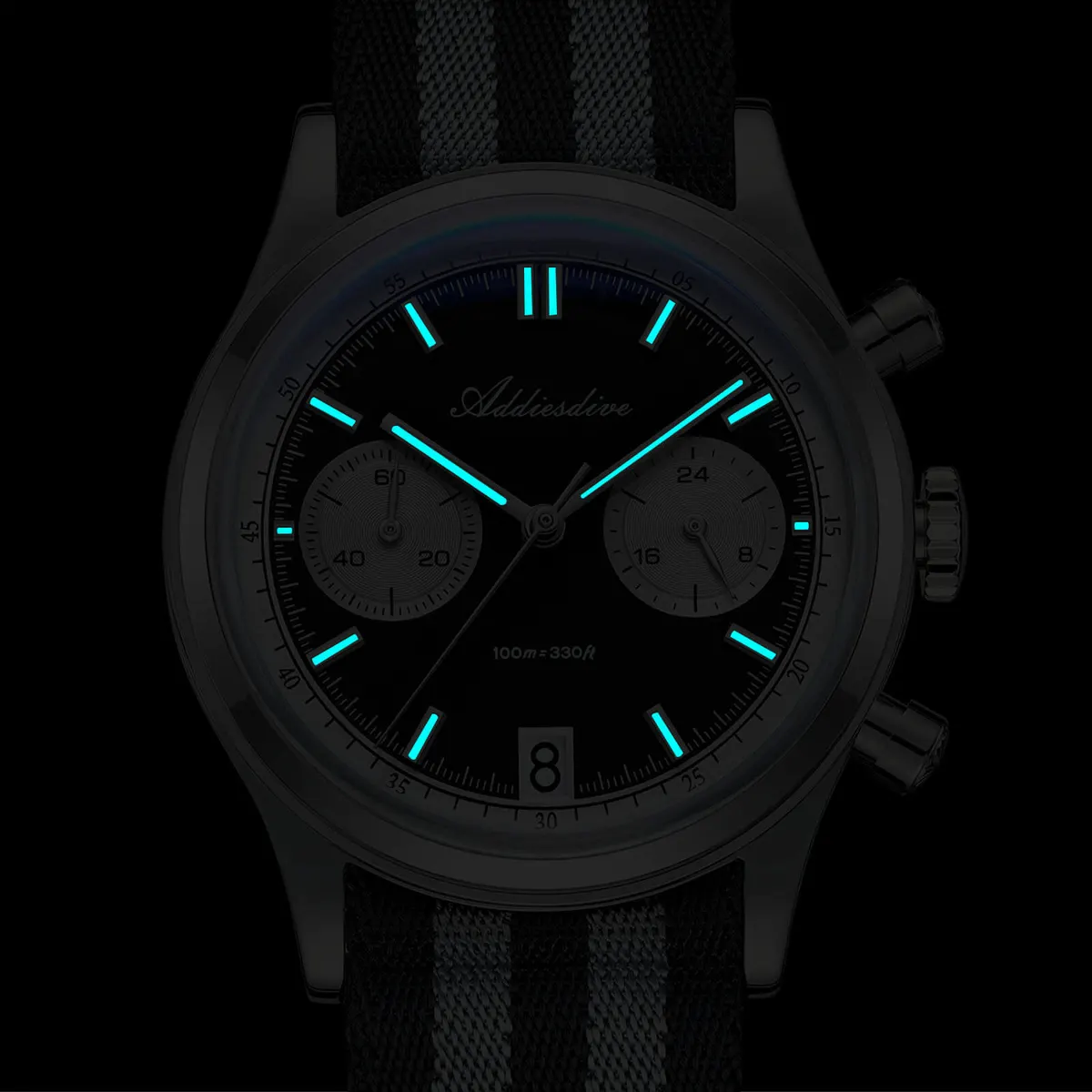 Montre Addiesdive Méca-quartz 38 mm – Bleu