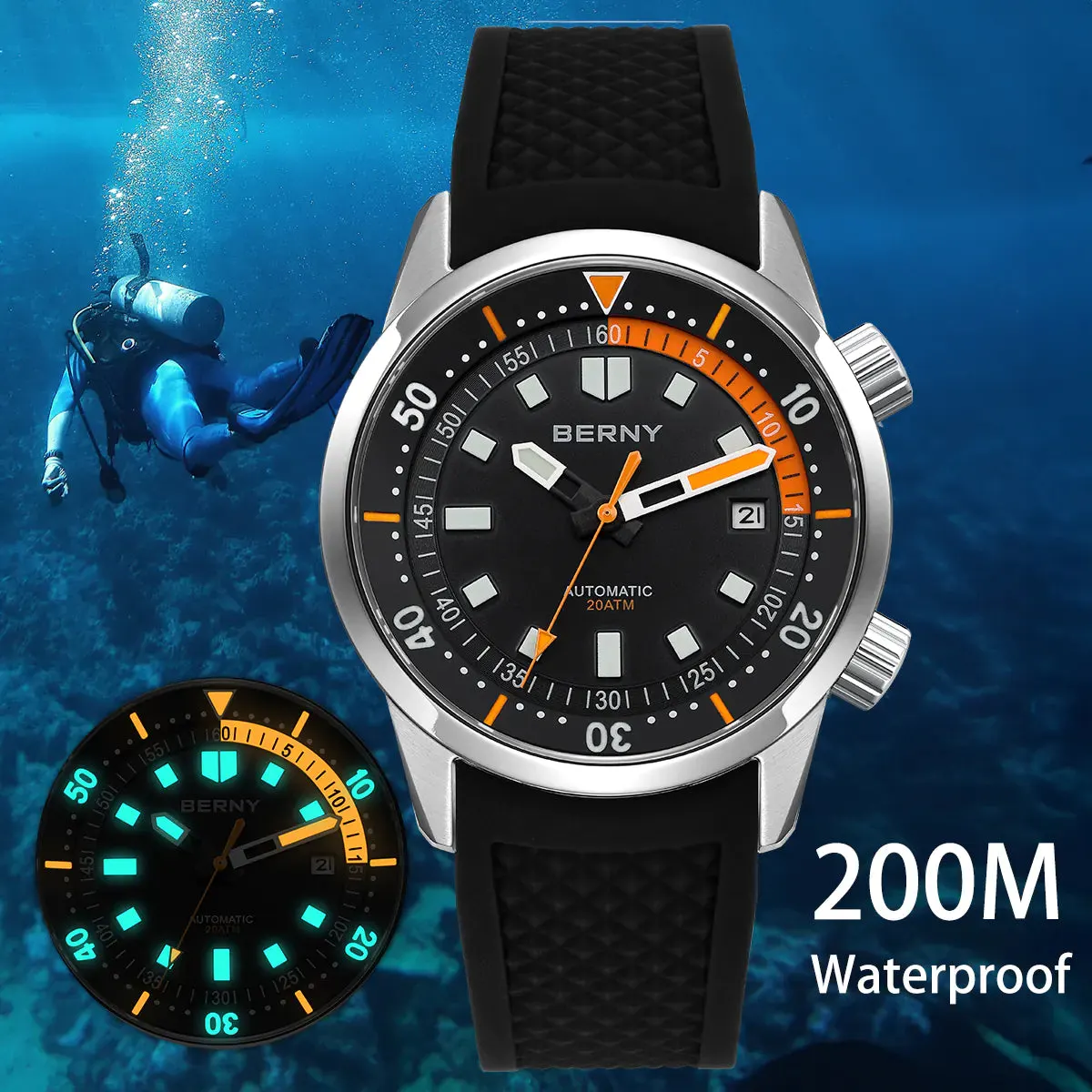 Montre Berny AM439M Automatique – Noir