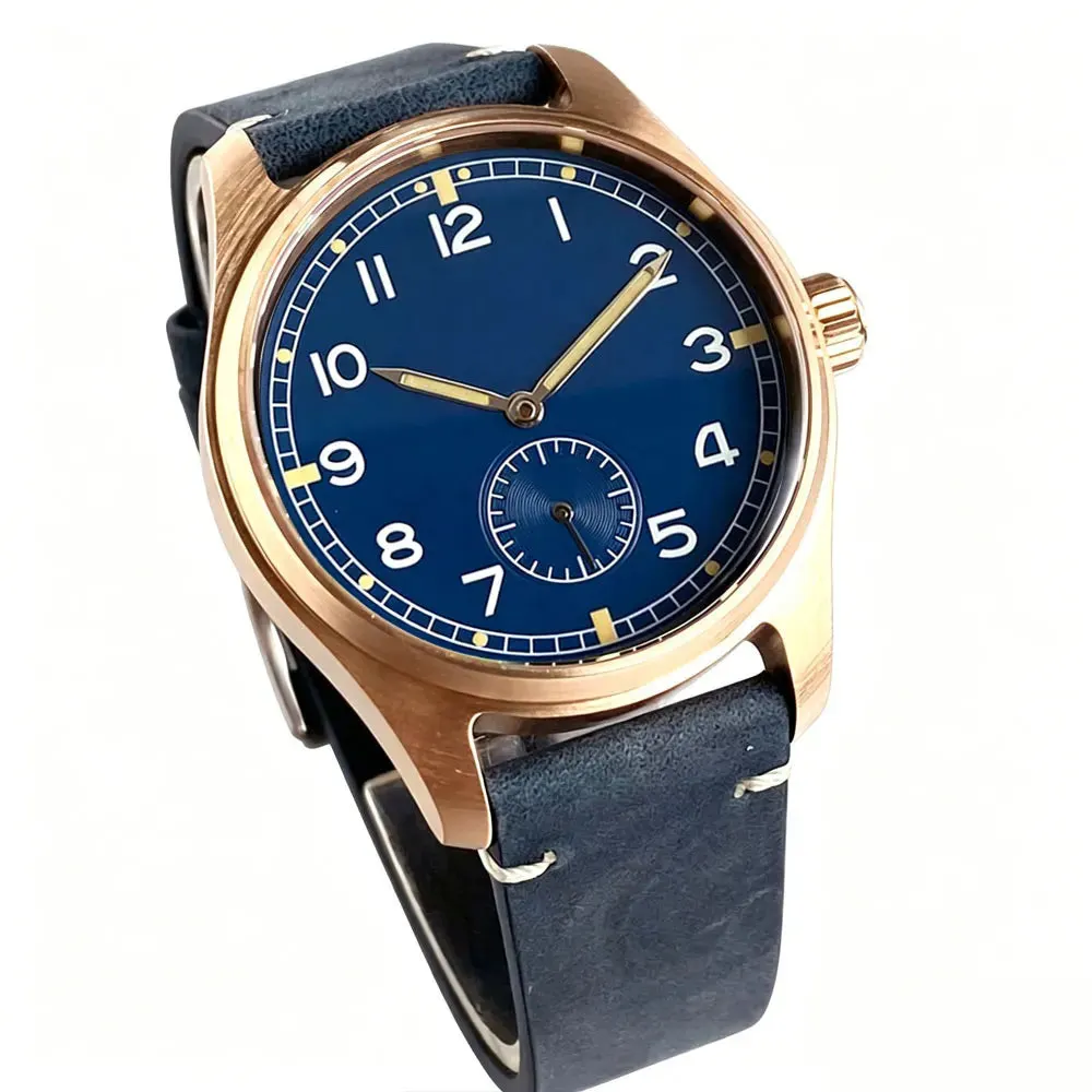 Montre Tandorio TD931B Mécanique manuel 39 mm – Bleu · Bronze