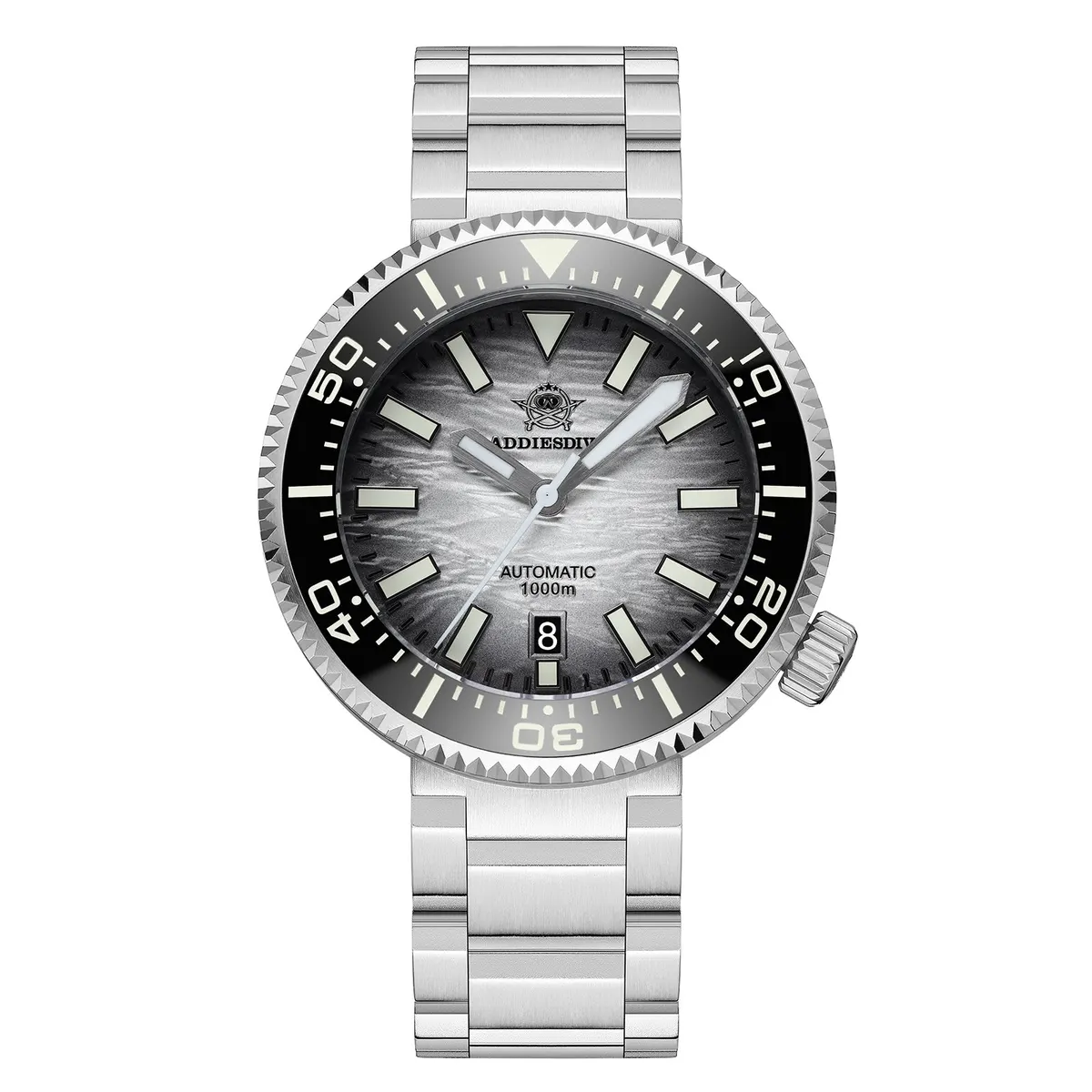 Montre Addiesdive AD2069 Automatique 46 mm – Gris dégradé / 8215