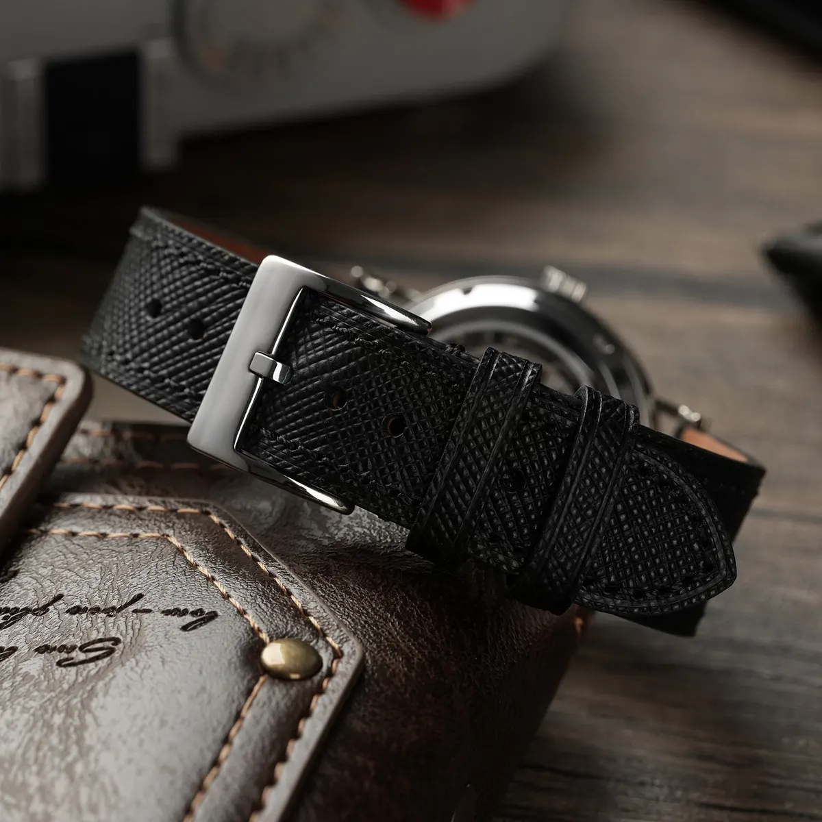 Montre Militado ML27 Mécanique manuel 36 mm – Noir · Bleu canard