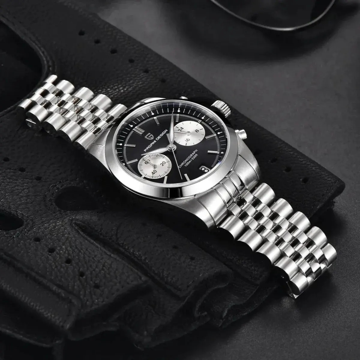 Montre Pagani Design Méca-quartz 37,5 mm – Bleu