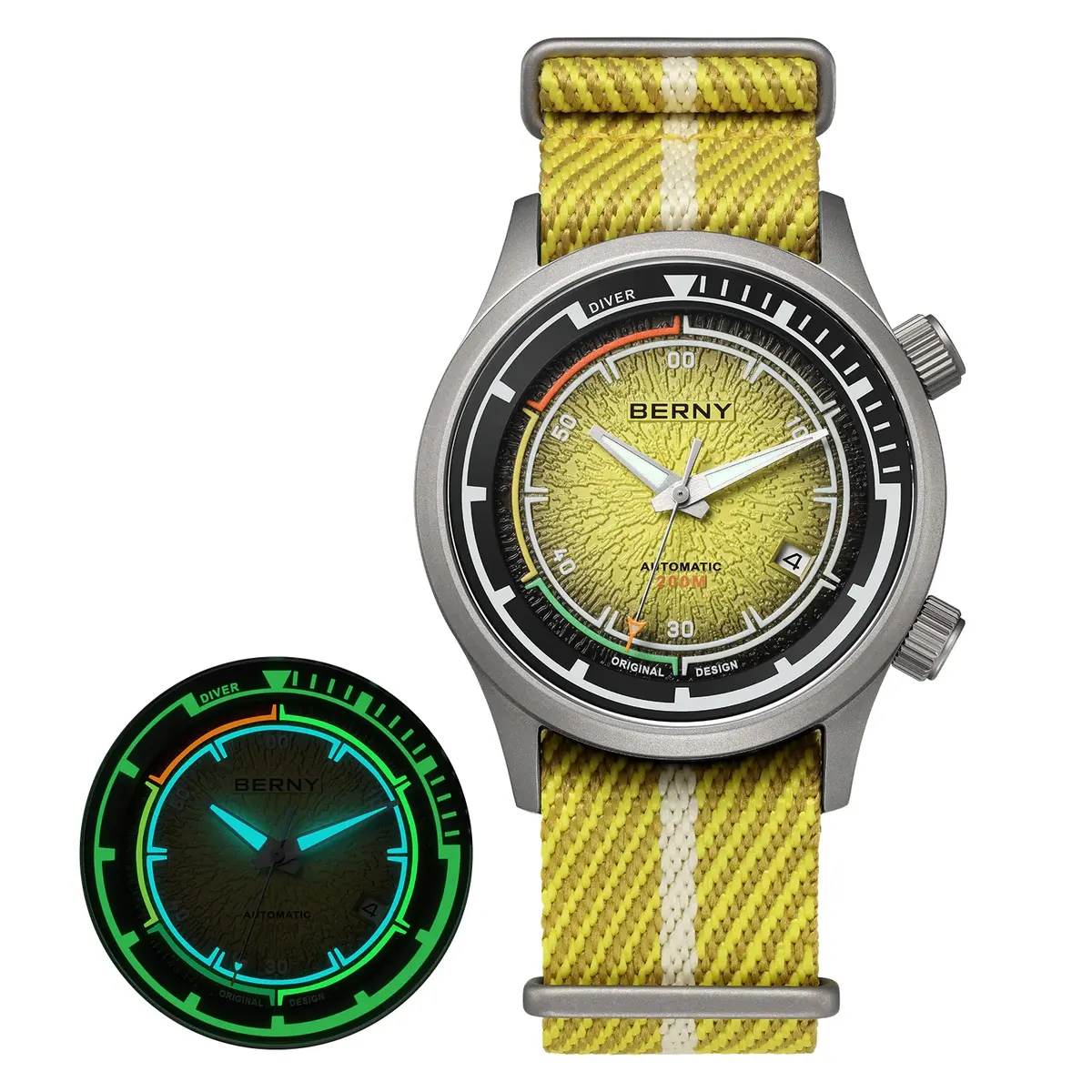 Montre Berny AMT159MNY Automatique – Jaune