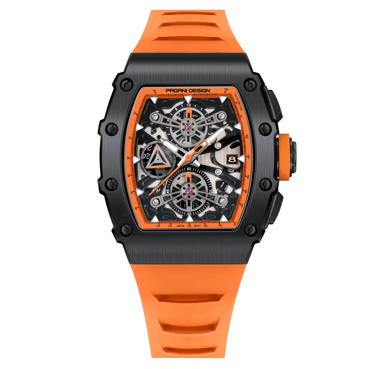 Montre Pagani Design PD-YS011 Quartz 39,5 mm – Orange / Noir