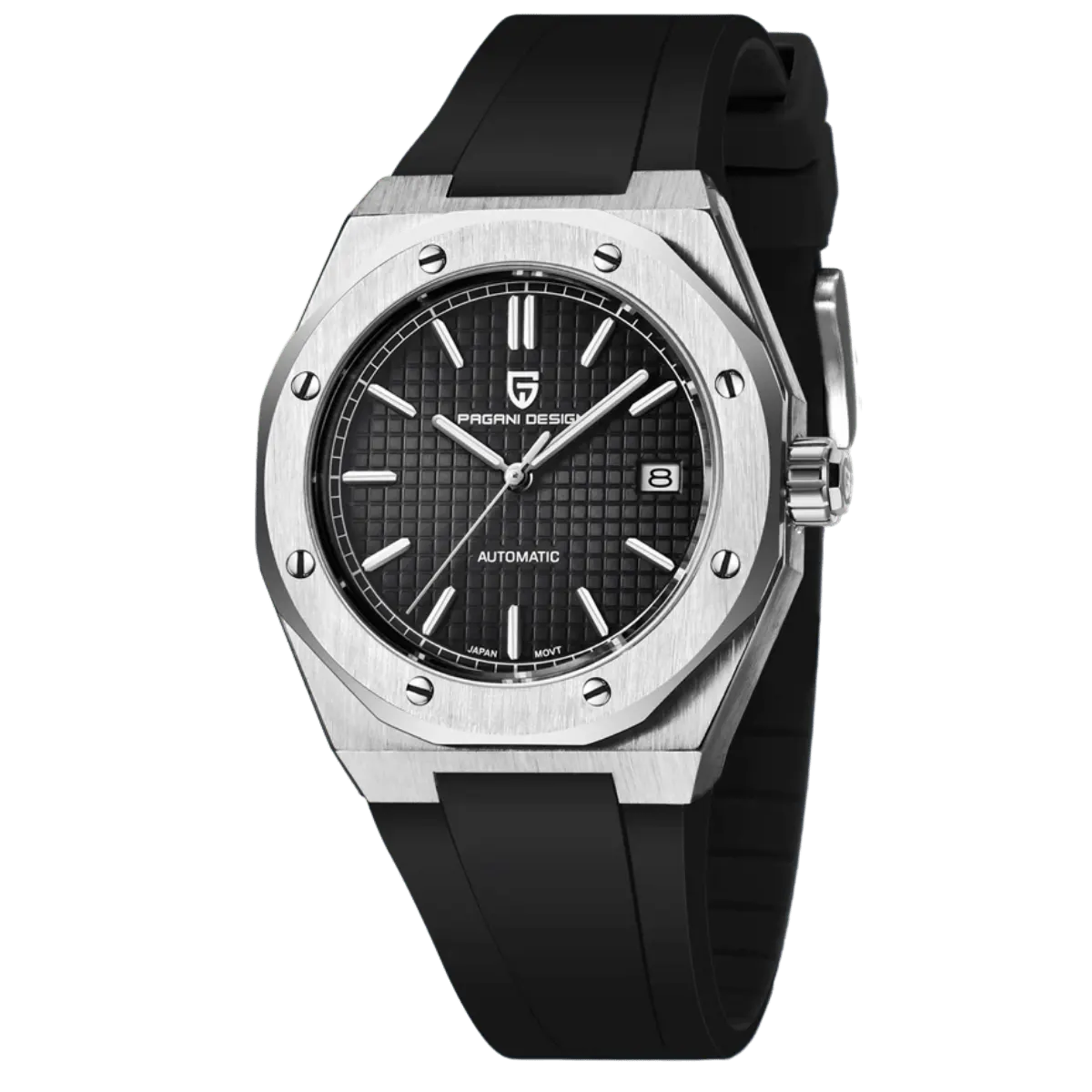Montre Pagani Design PD-1673 Automatique 40 mm – Noir / Caoutchouc