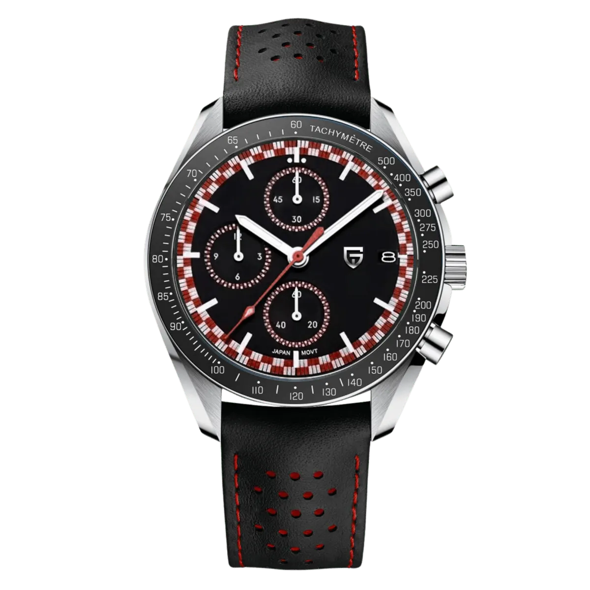 Montre Pagani Design PD-1816 Méca-quartz 40 mm – Rouge cuir