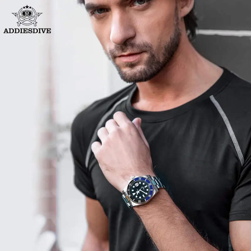 Montre Addiesdive Automatique 41 mm – Bleu · Rouge
