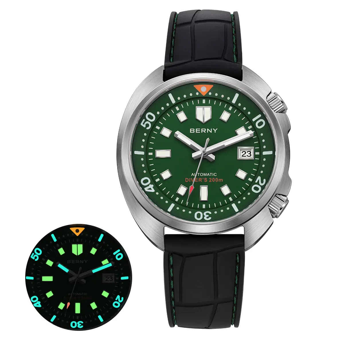 Montre Berny AM1970M Automatique – Vert foncé