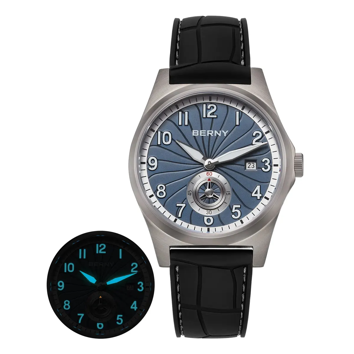 Montre Berny AMT358M Automatique – Bleu clair