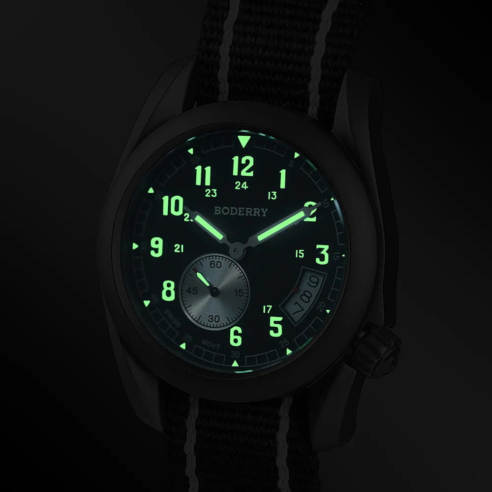 Montre Boderry Quartz 38 mm – Noir