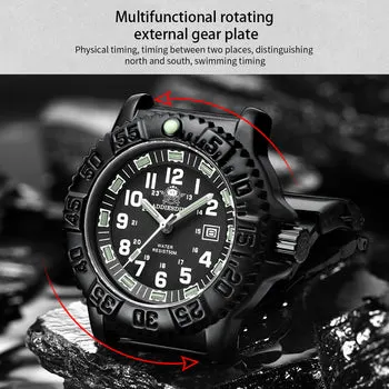 Montre Addiesdive Quartz 51 mm – Bracelet noir acier