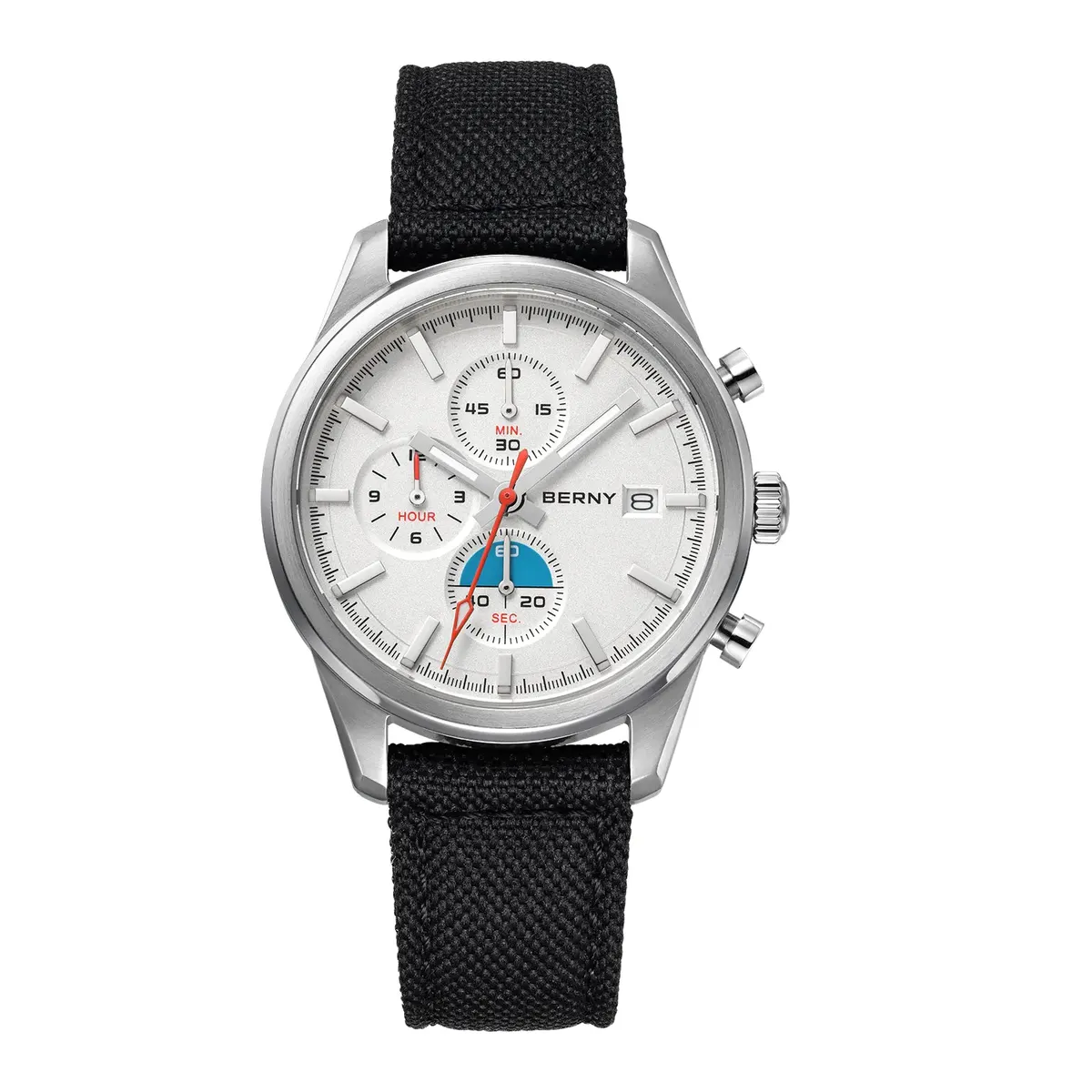 Montre Berny Quartz – Blanc / Noir