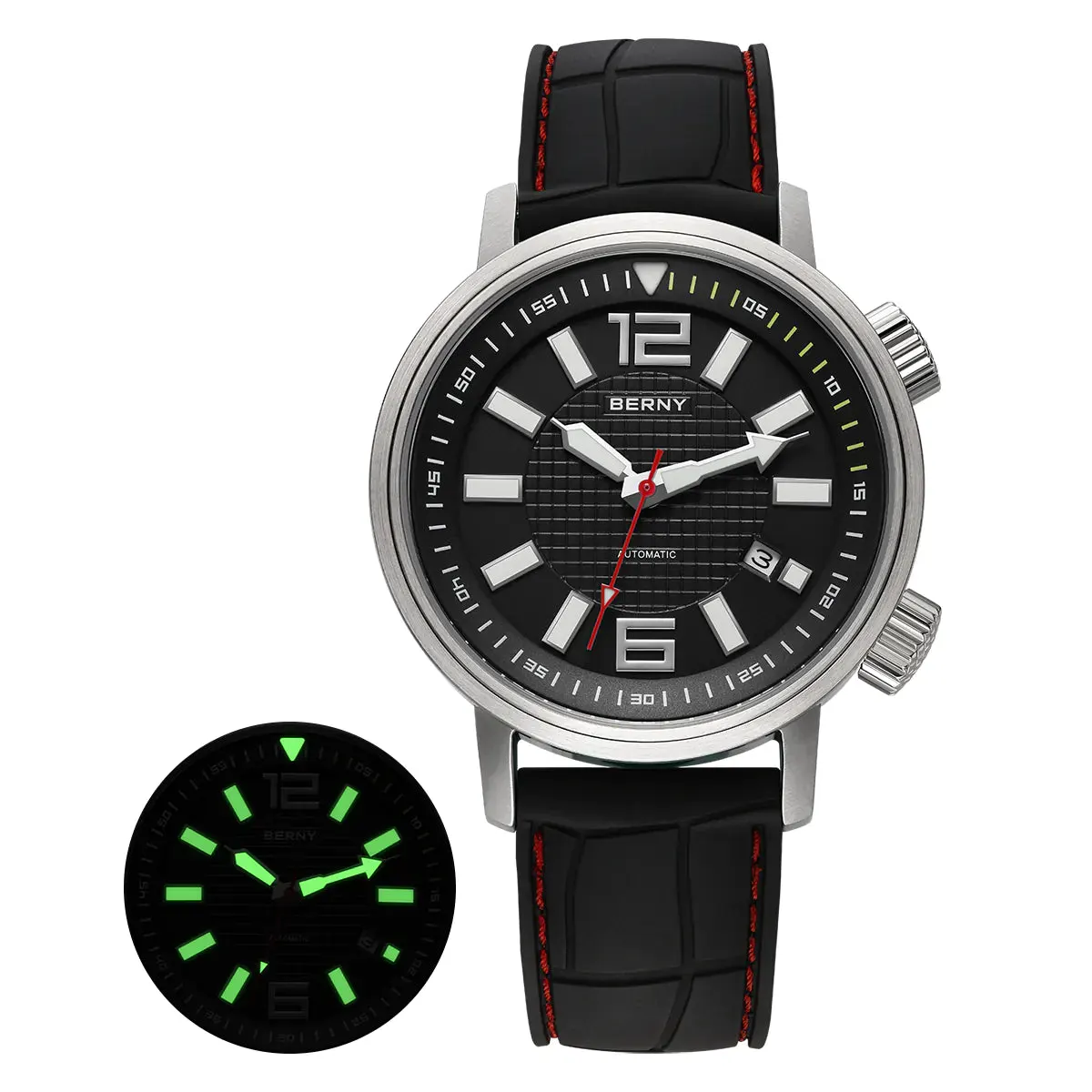 Montre Berny AM181M Automatique – Noir / Noir