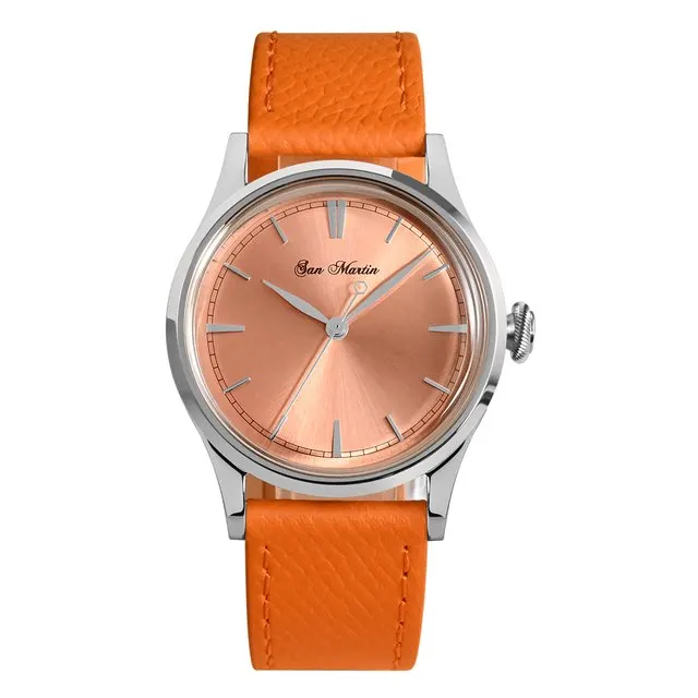 Montre San Martin 6004 Quartz 38 mm – Saumon