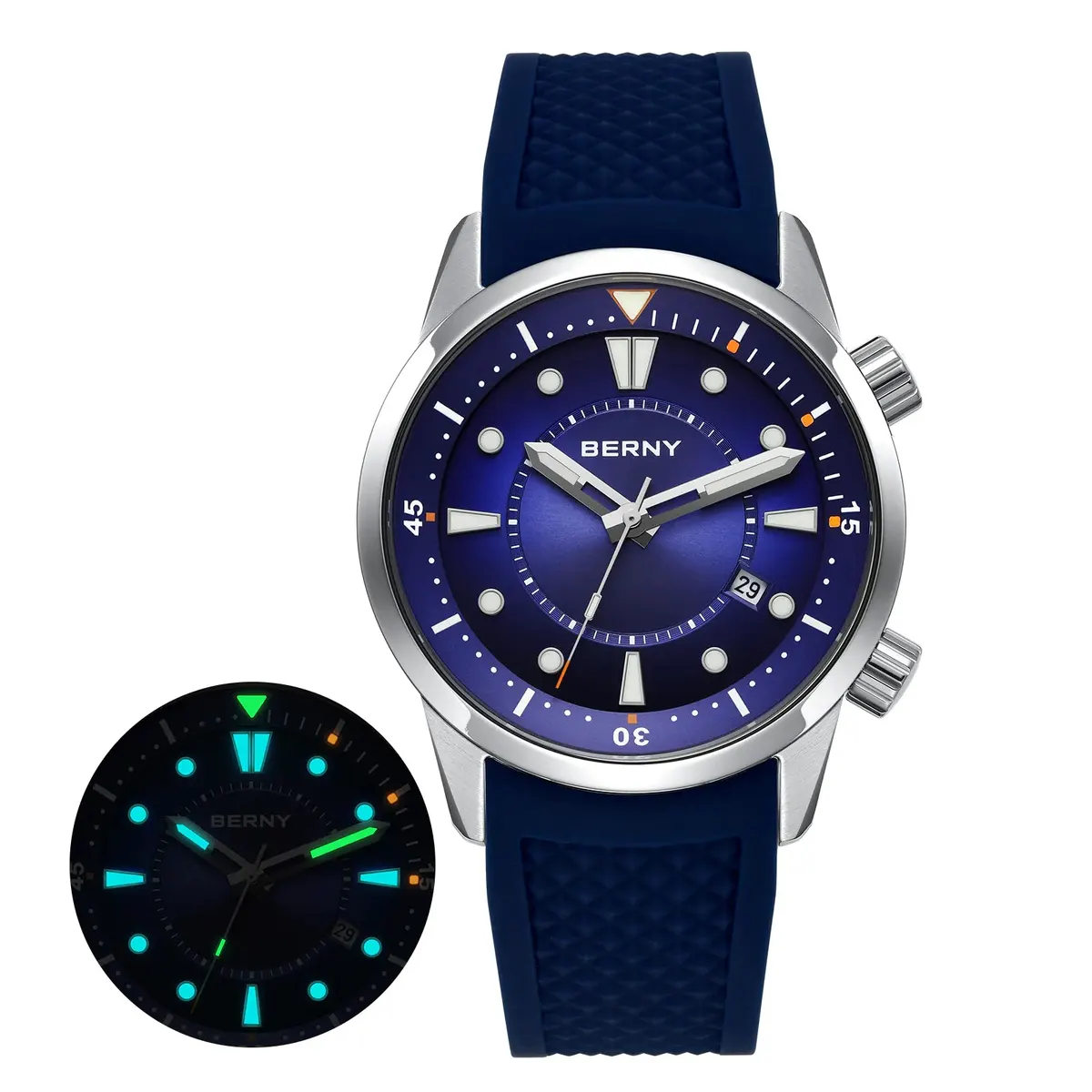 Montre Berny AM539M Automatique – Bleu