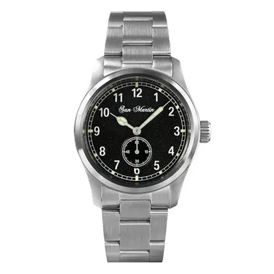 Montre San Martin 6004 Quartz 37 mm – Bracelet acier