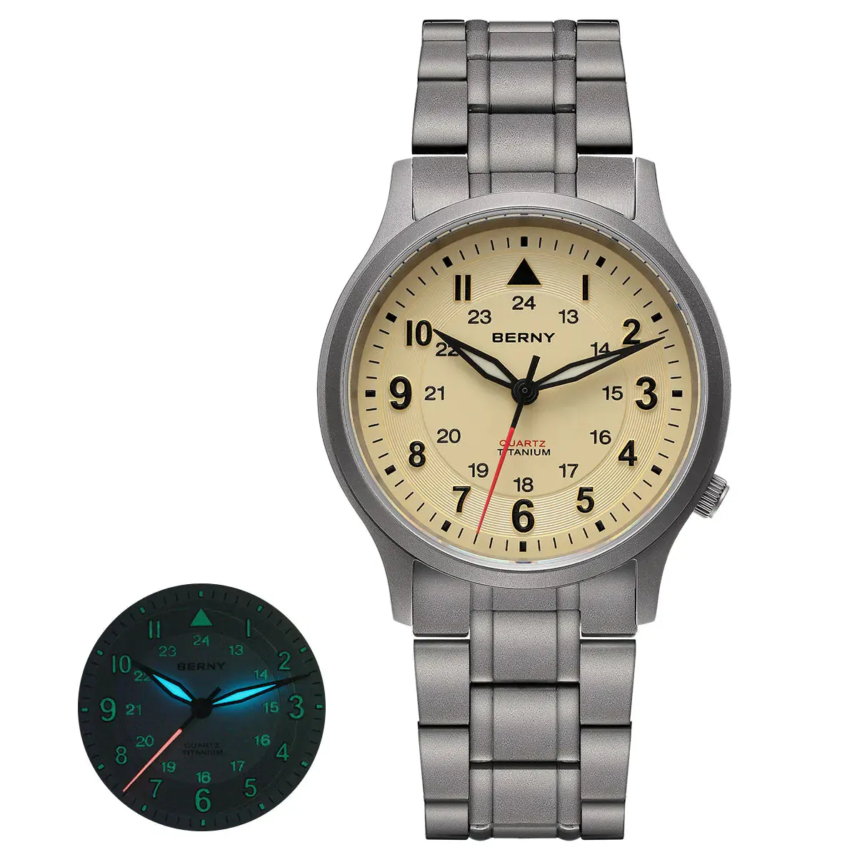 Montre Berny T2596MS Quartz – Crème