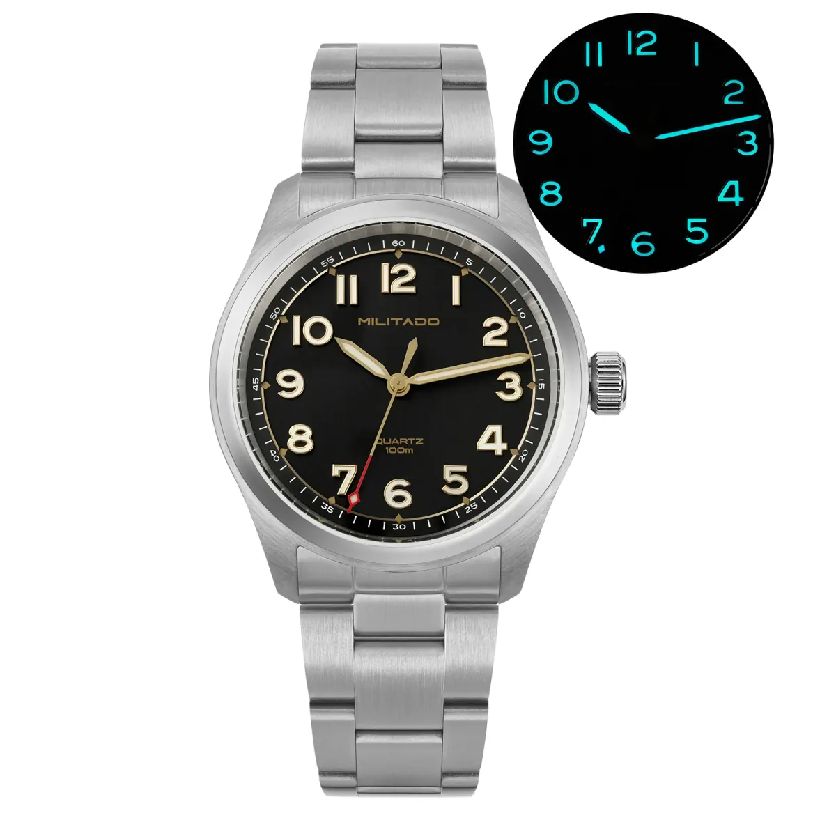 Montre Militado ML08 Quartz – Or acier