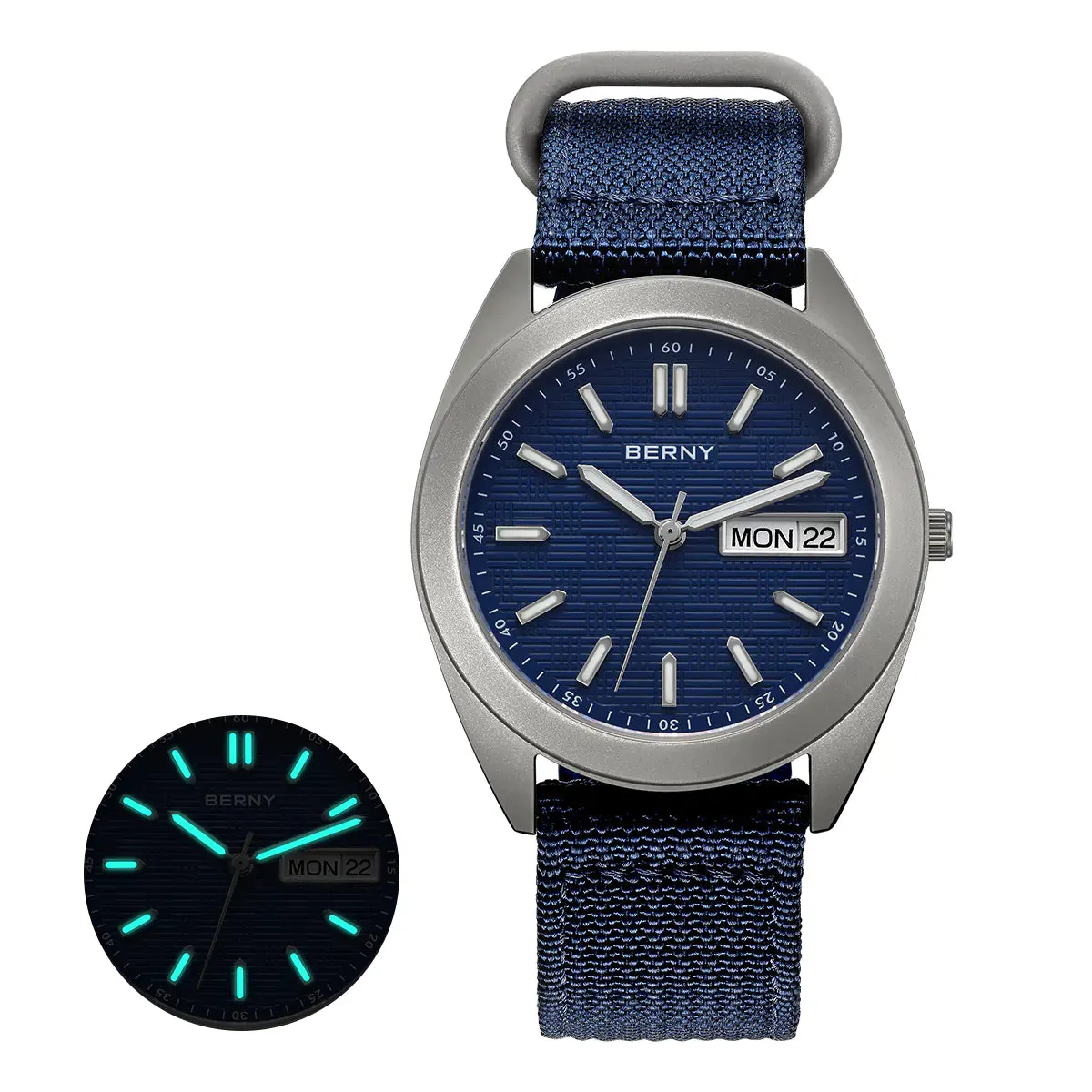 Montre Berny T2597M Quartz – Bleu