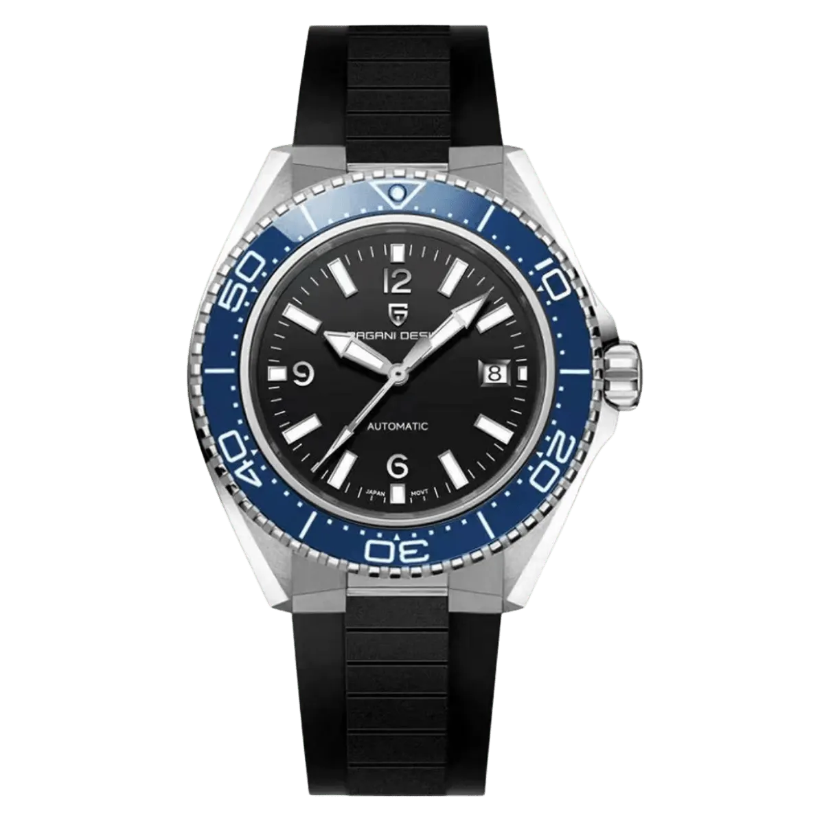 Montre Pagani Design PD-YS034 Automatique 42 mm – Noir bleu / Caoutchouc