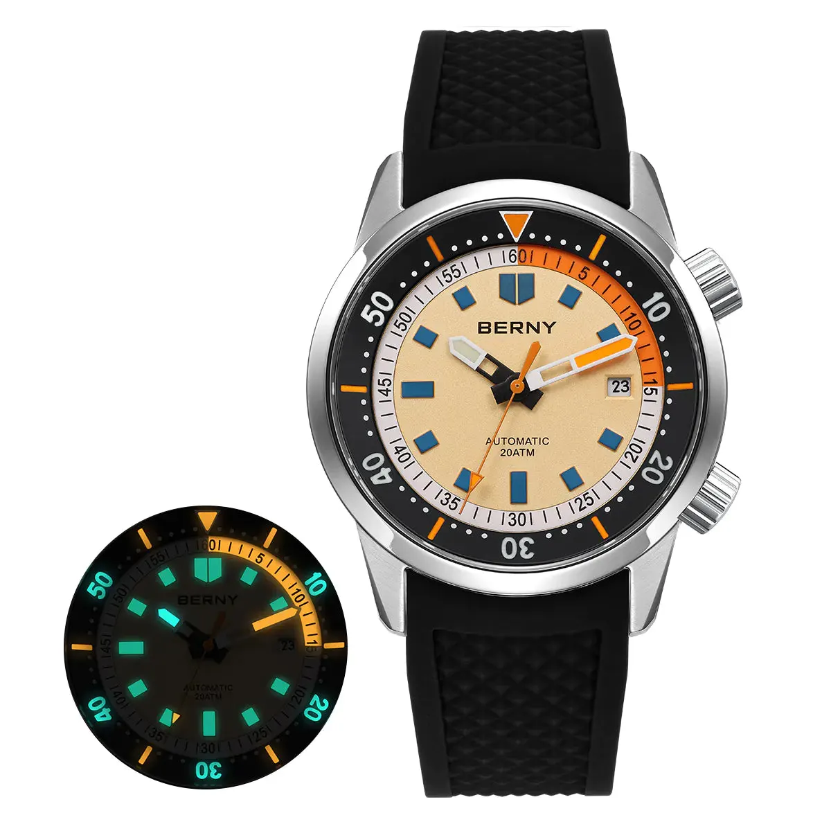 Montre Berny AM439M Automatique – Jaune