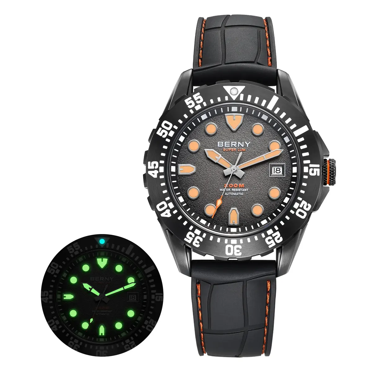 Montre Berny AM151M Automatique – Réf. AM151M-BLK1