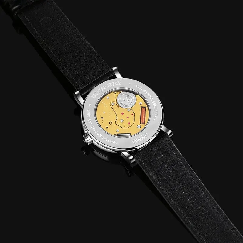 Montre Boderry Quartz 40 mm – Cuir