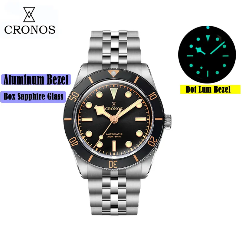 Montre Cronos BB54 Automatique 37 mm – Noir