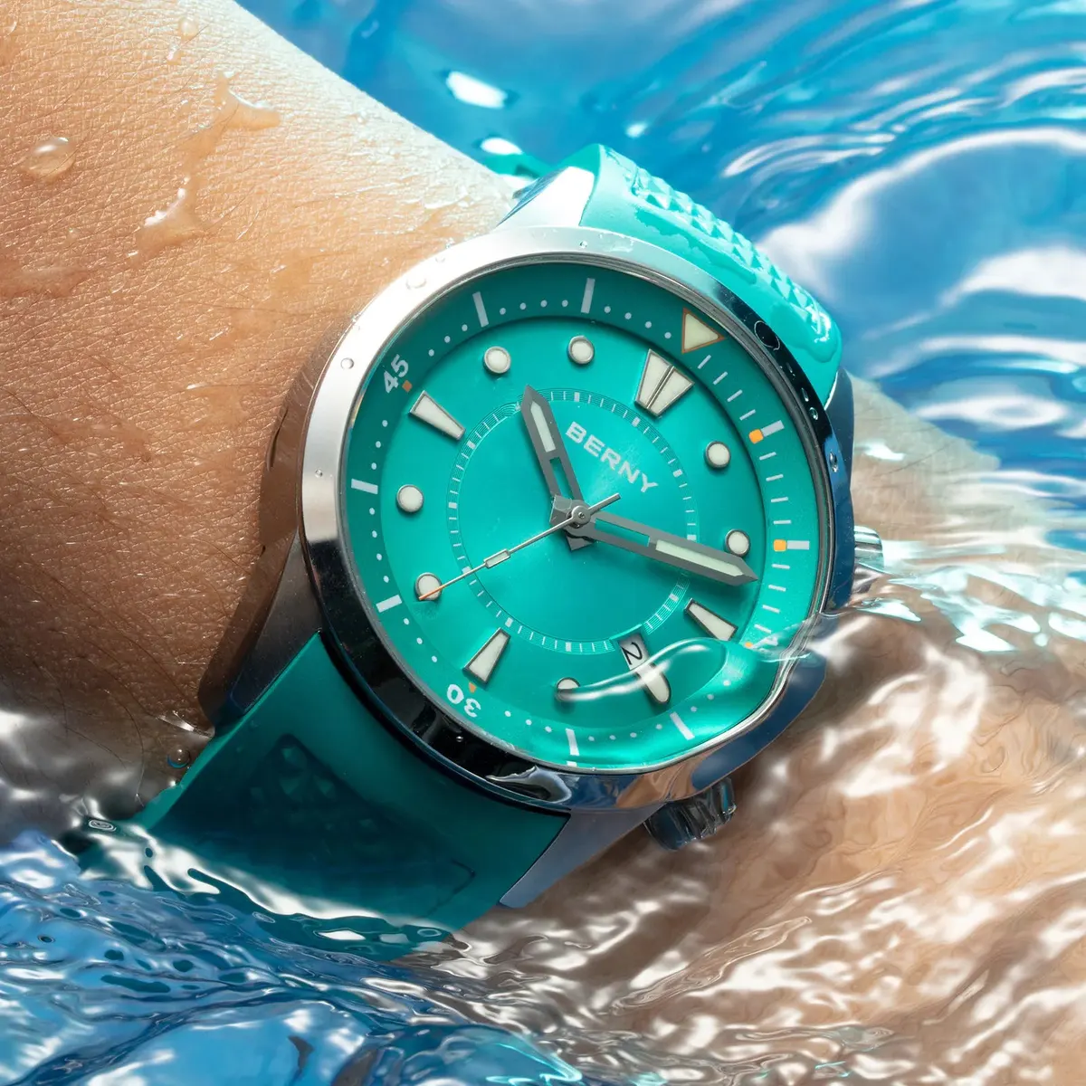 Montre Berny AM539M – Bleu clair
