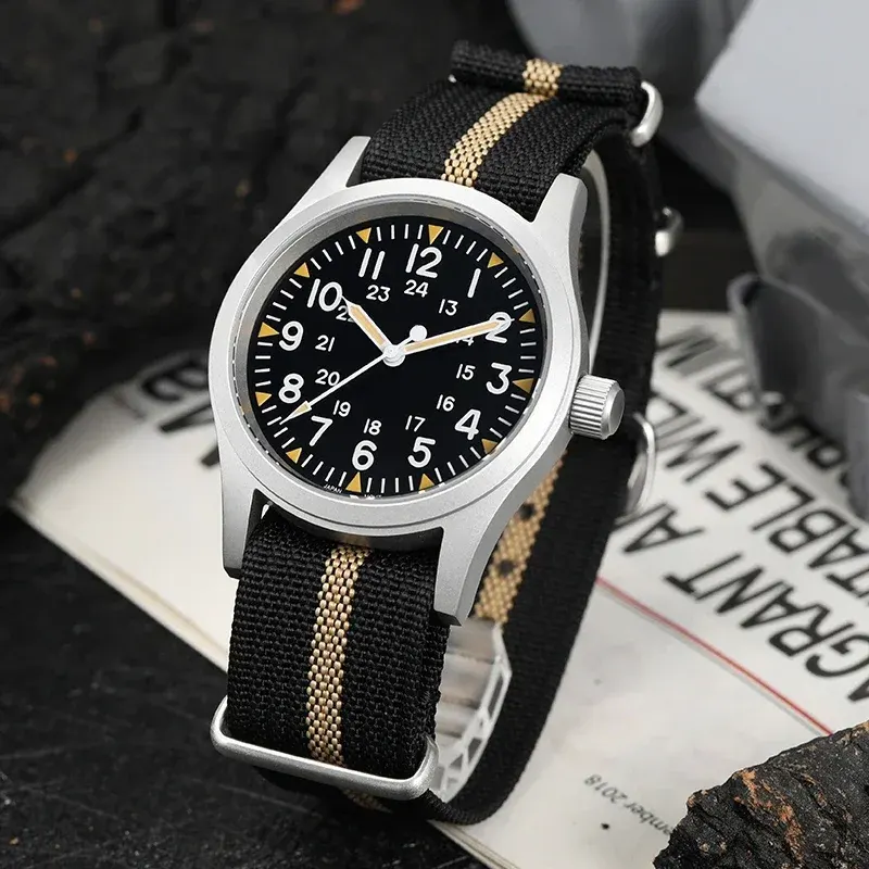 Montre Militado ML05 Quartz 38 mm – Vert nylon
