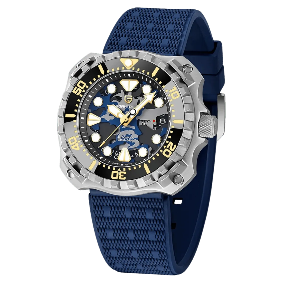 Montre Pagani Design PD-YN009 Automatique 40,7 mm – Bleu / Argent