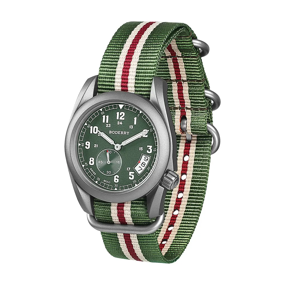 Montre Boderry Quartz 38 mm – Vert