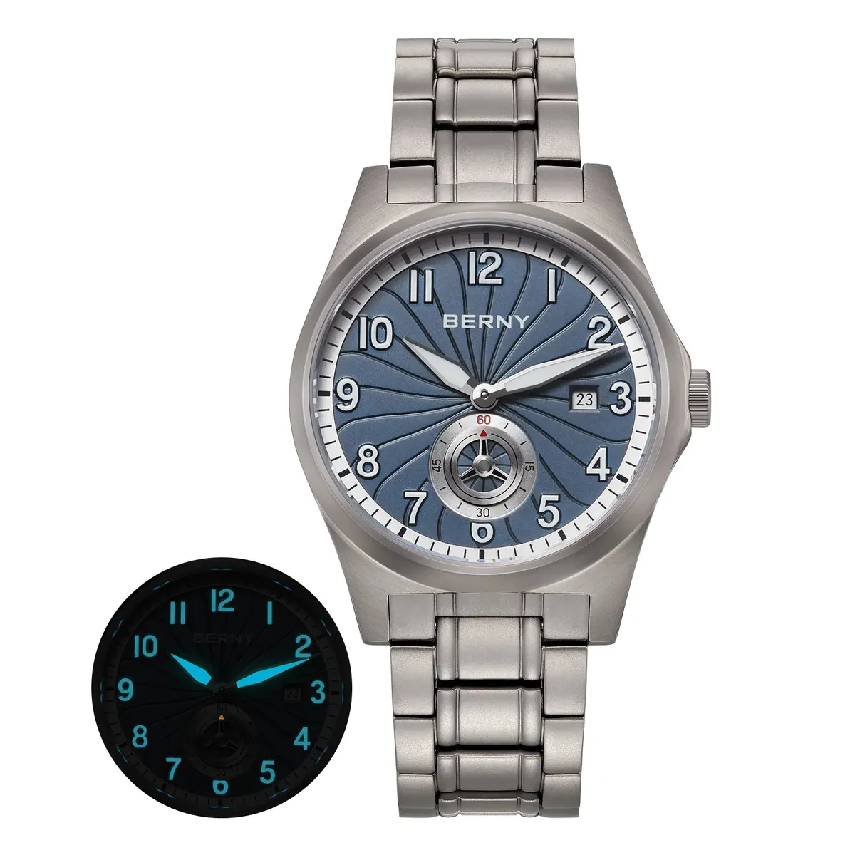 Montre Berny AMT358MS Automatique – Bleu clair