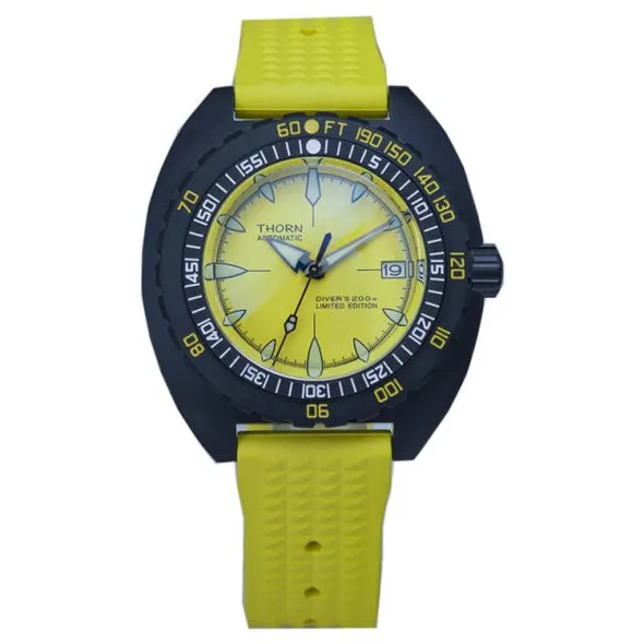 Montre Thorn Automatique – Jaune