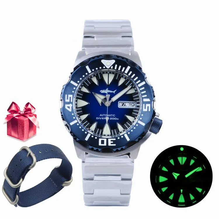 Montre Heimdallr Automatique 28,9 mm – Lunette bleue · Cadran bleu / Acier